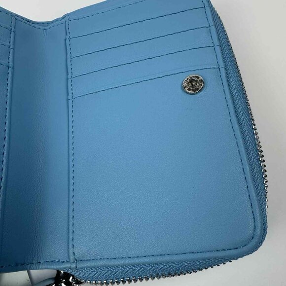 Steve Madden BJESS Caviar Wallet – Blue | NWT | Compact Zip-Around - Picture 4 of 8